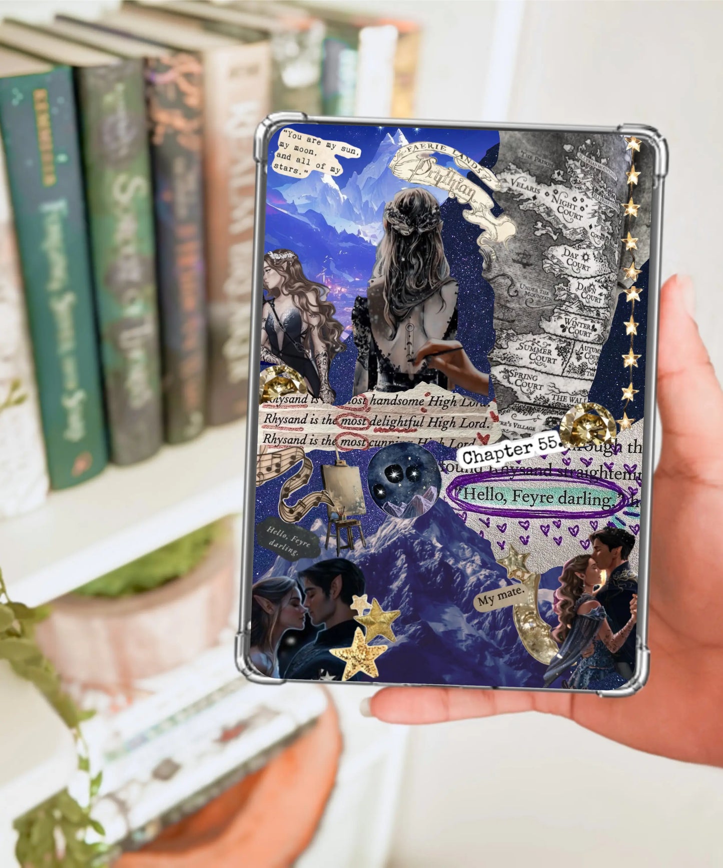 Personalised Kindle Inserts Enchanted Bookcase