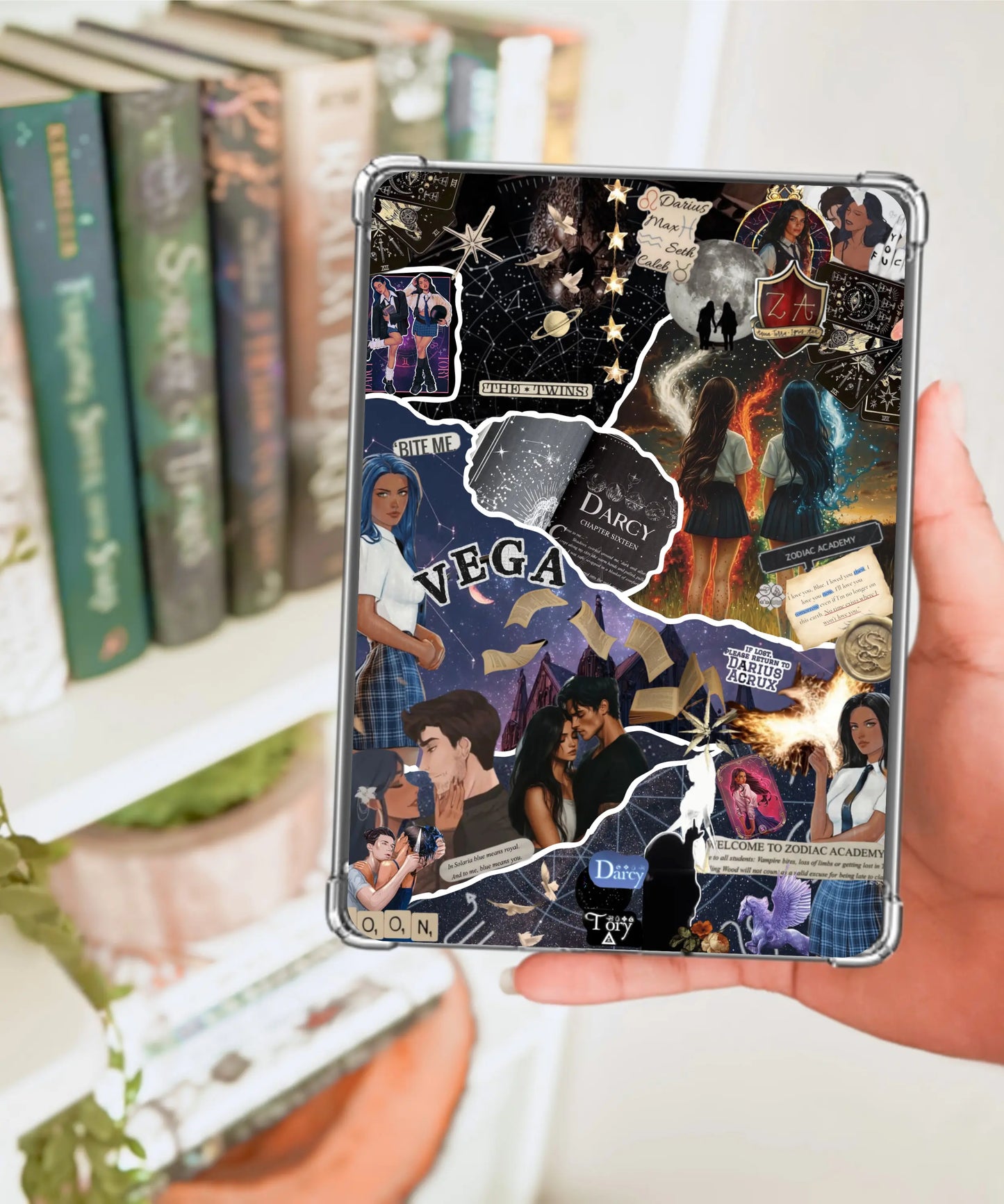 Zodiac Academy Inspired Kindle Insert Enchanted Bookcase