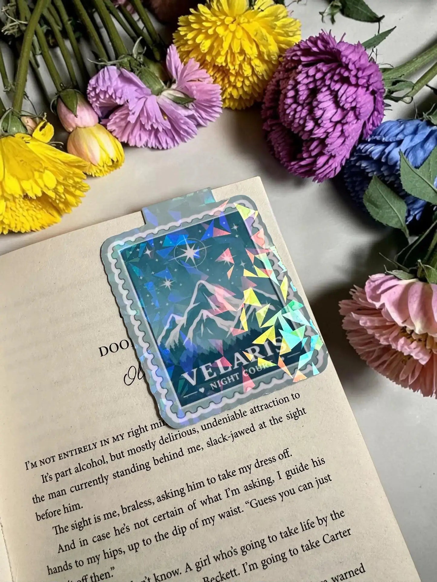 ACOTAR Magnetic Bookmark | Velaris Night Court, Rhysand Holographic Design
