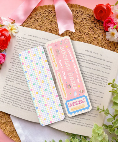 Bookish Babes & Gingham Bookmarks