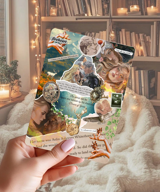 Throne of Glass Inspired Kindle Insert — Fantasy Reading Aesthetic Enchanted Bookcase