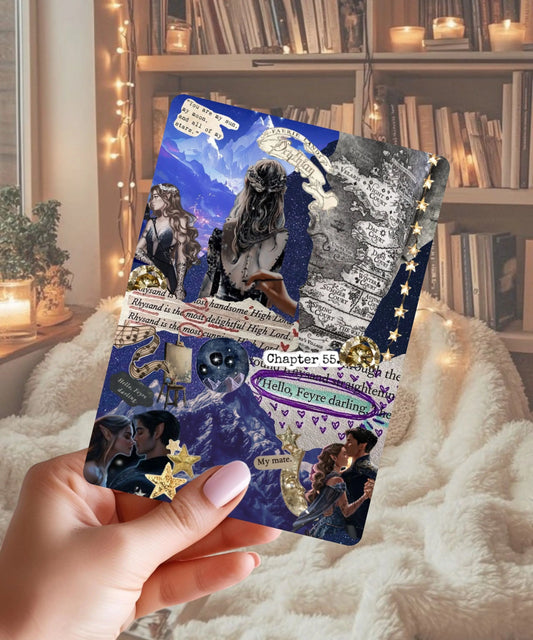 ACOTAR Inspired Kindle Insert - Fantasy Romance Aesthetic Enchanted Bookcase