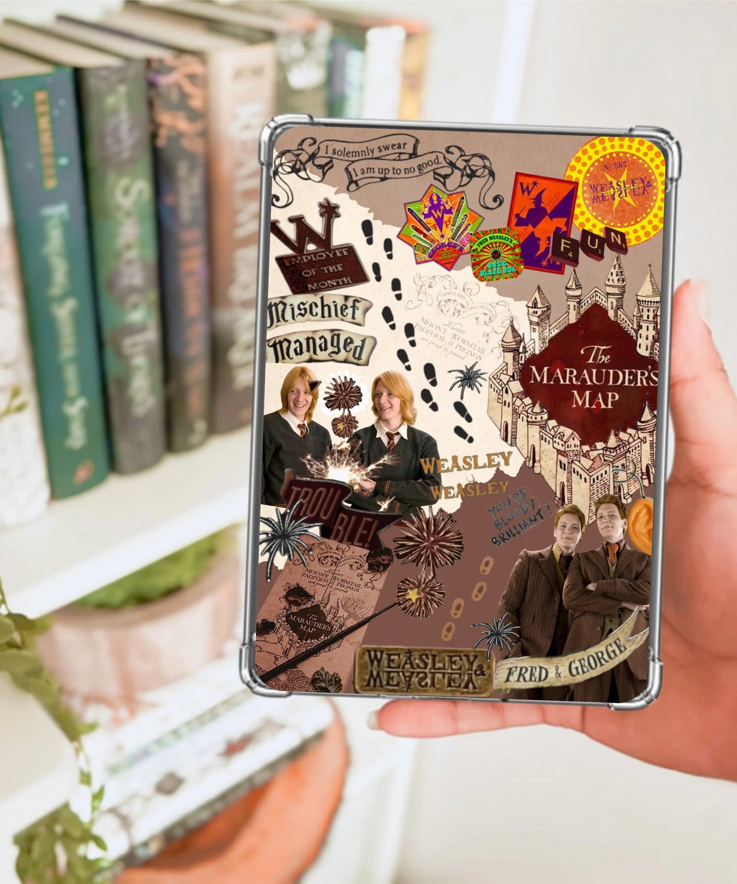 Personalised Kindle Inserts Enchanted Bookcase