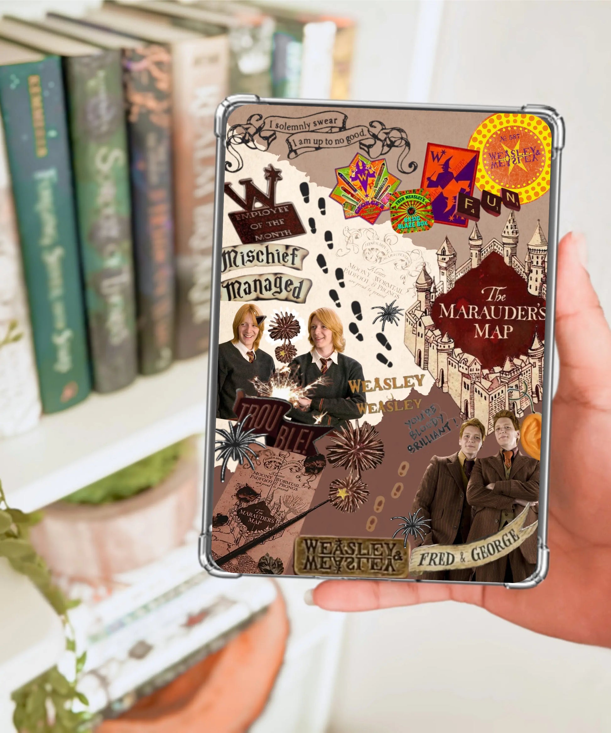 Personalised Kindle Inserts Enchanted Bookcase