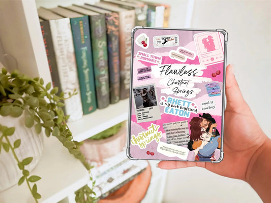 Cowboy romance Kindle insert with western aesthetic design. A perfect bookish accessory for readers who love small-town romance and BookTok vibes.