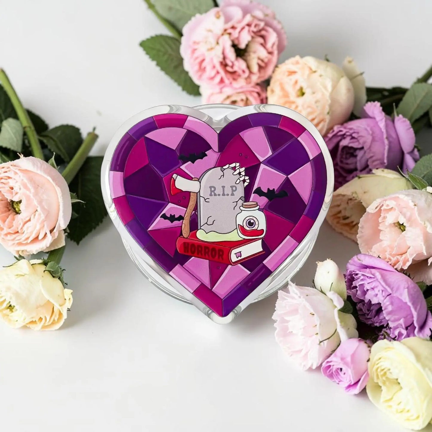 Magnetic Phone Grip Cute Accessories for Kindle Popping Socket Collapsible Stand Holder for Phone eReaders Book Lover Gifts Dropshipman