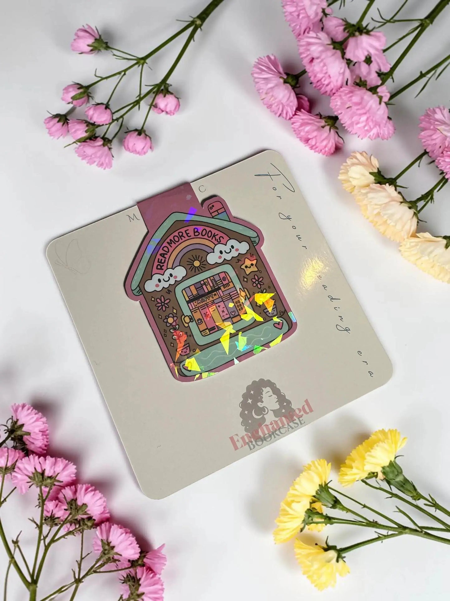 Close up Holographic Magnetic bookmark