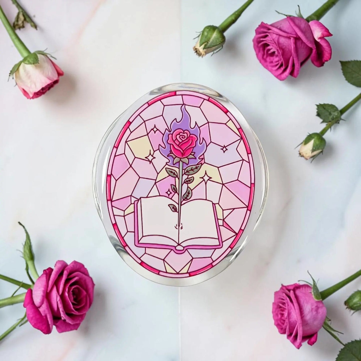 Magnetic Phone Grip Cute Accessories for Kindle Popping Socket Collapsible Stand Holder for Phone eReaders Book Lover Gifts Dropshipman