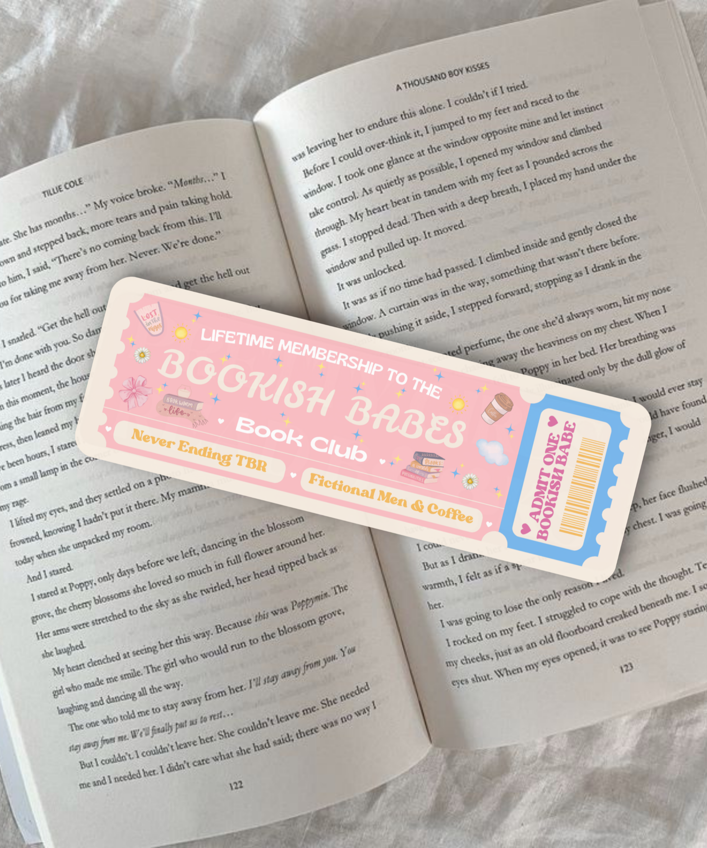 Bookish Babes & Gingham Bookmarks