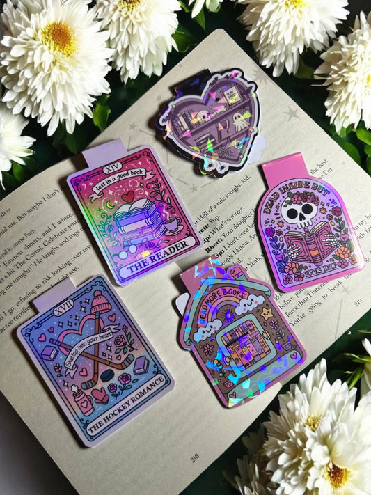 Holographic Bookmarks for Readers | Magnetic | Glossy Finish