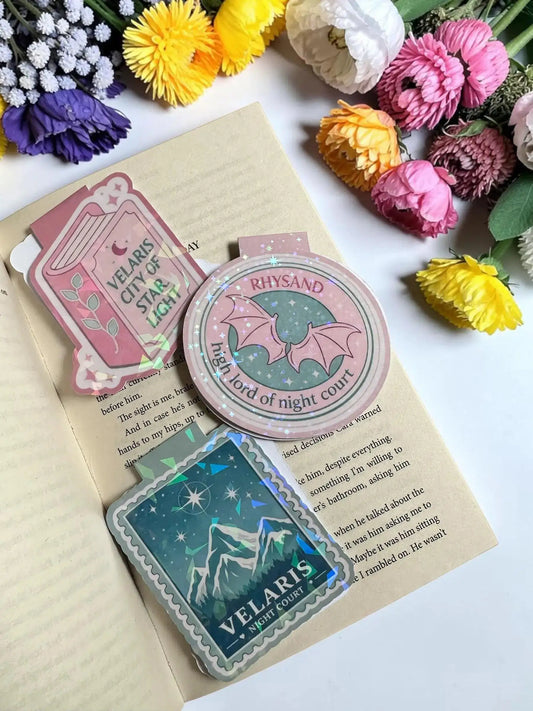 ACOTAR Magnetic Bookmark | Velaris Night Court, Rhysand Holographic Design