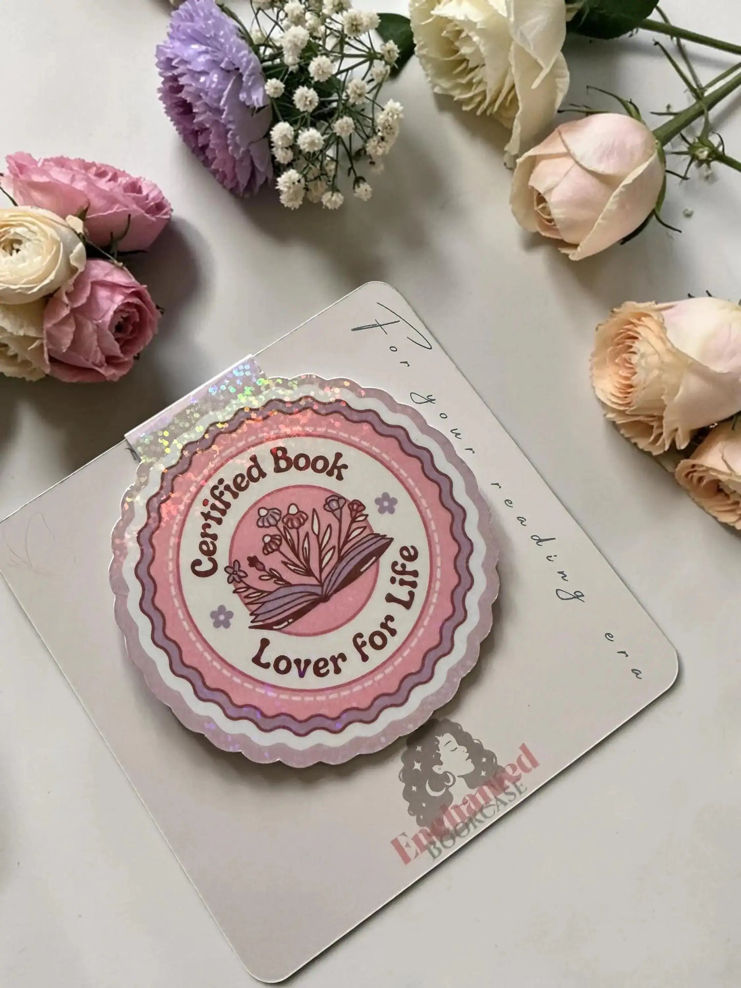 Magnetic Bookmark Book Lover Gift | Certified Book Lover Bookmark | Cute Pink Bookmark | Bookish Accessories | Reader Gift
