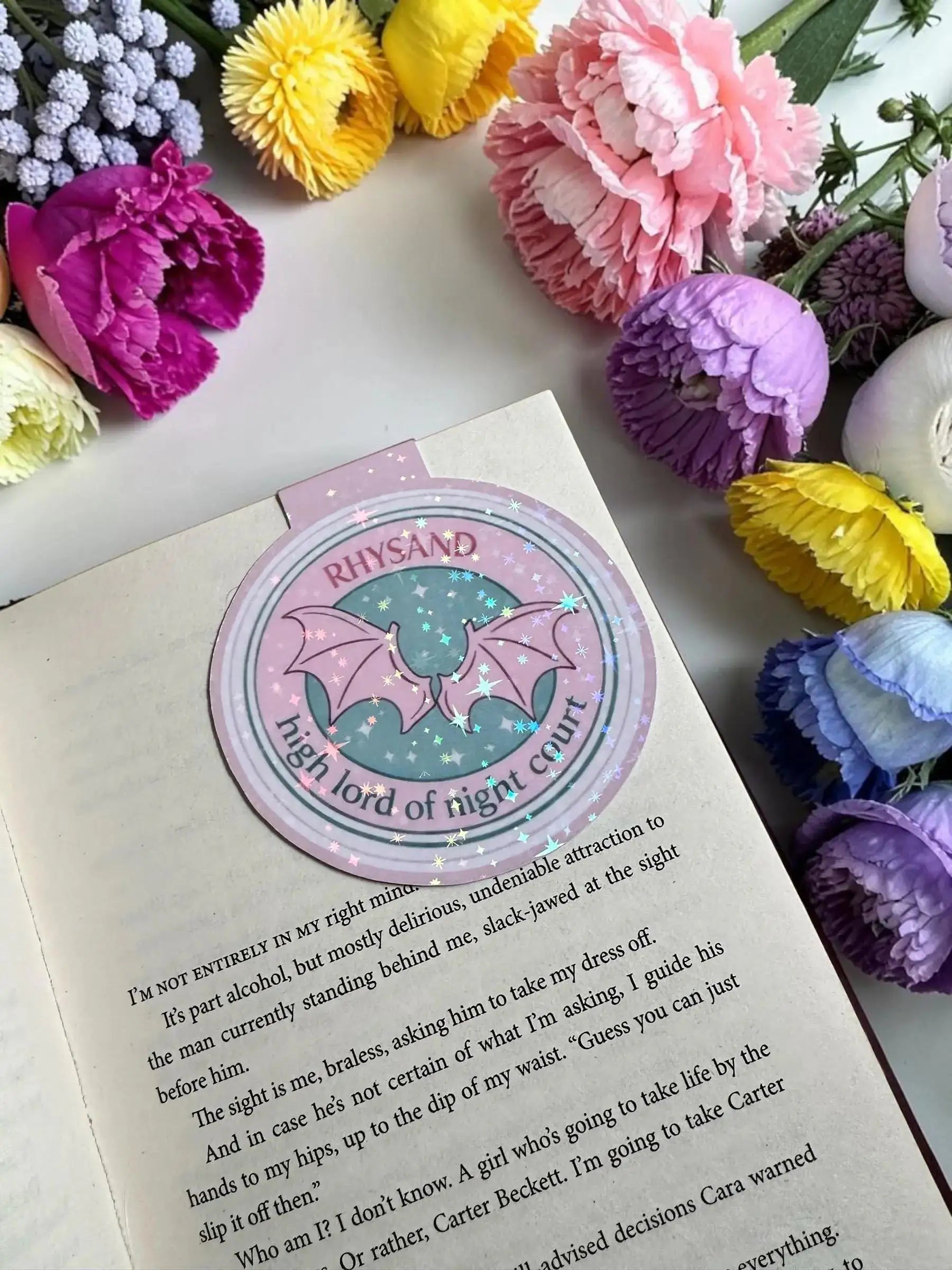 ACOTAR Magnetic Bookmark | Velaris Night Court, Rhysand Holographic Design