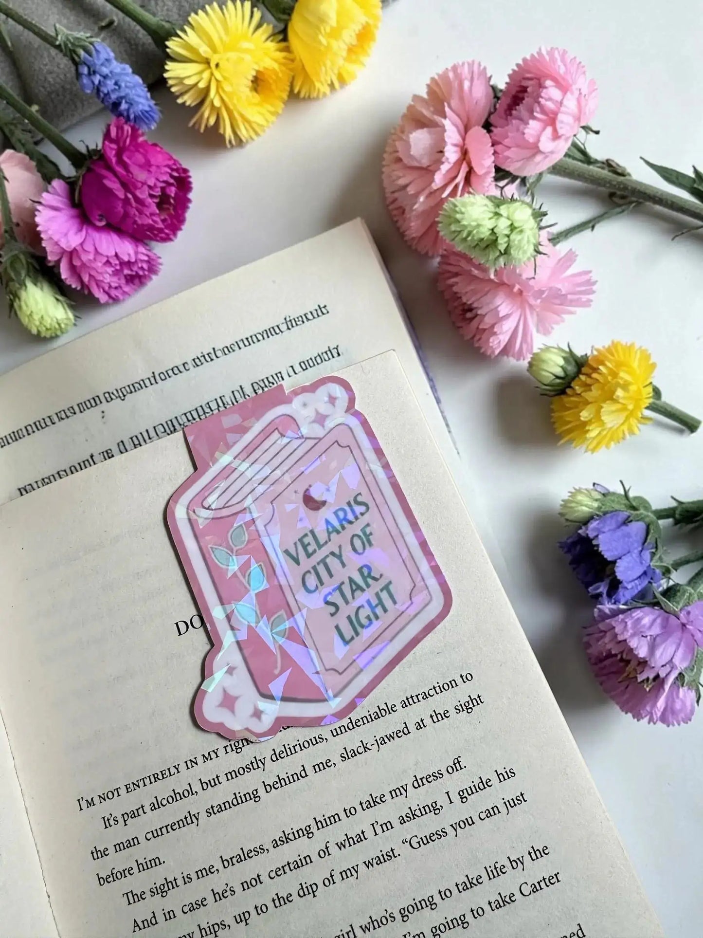 ACOTAR Magnetic Bookmark | Velaris Night Court, Rhysand Holographic Design