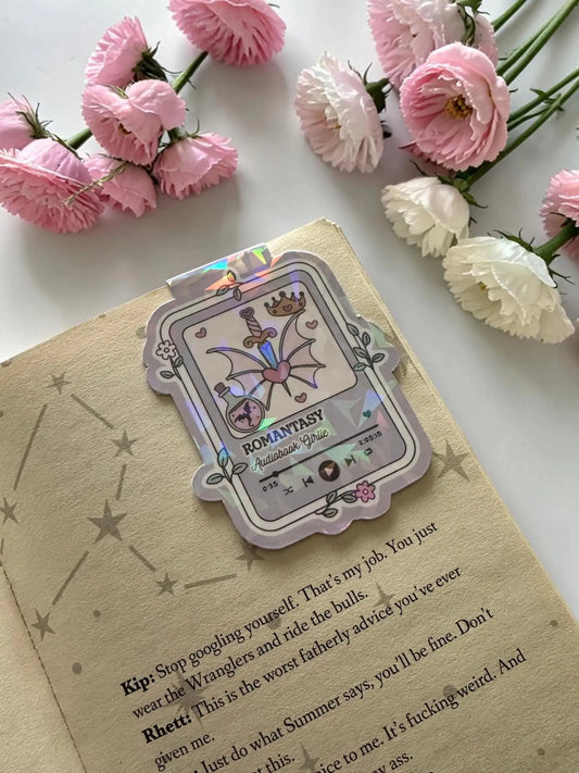 Romantasy Magnetic Bookmark | Fantasy Romance Bookmark | Audiobook Girlie Bookmark | BookTok Reader Gift | Cute Fantasy Bookmark