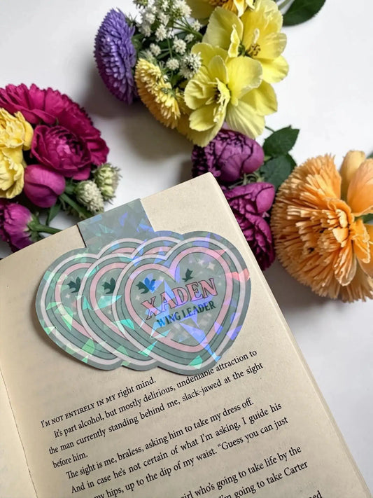 Xaden Wing Leader Bookmark | Fourth Wing, Iron Flame Romantasy (Holographic)